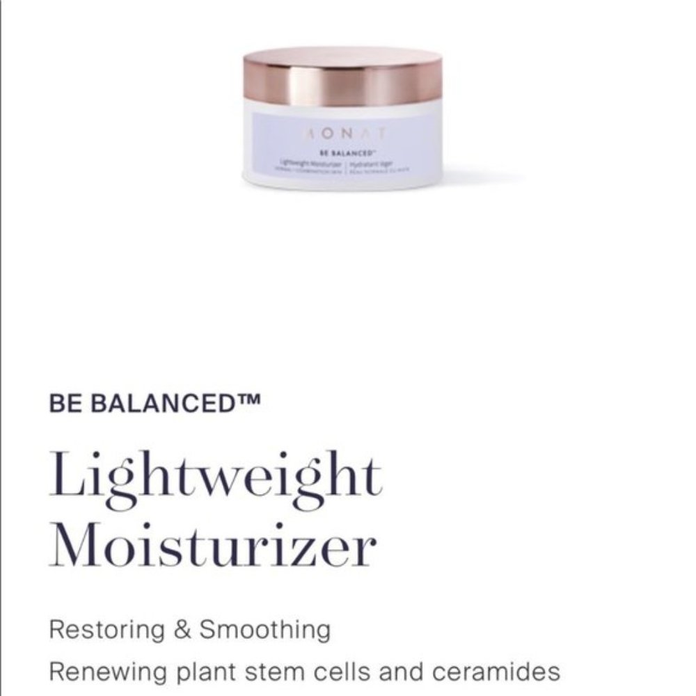 New/Unopened Be Balanced Lightweight Moisturizer
